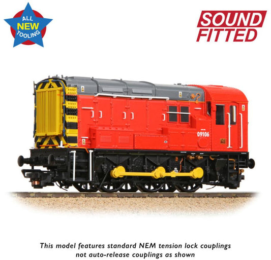 Class 09 09106 DB Red (Unbranded) Diesel Locomotive - DCC Sound