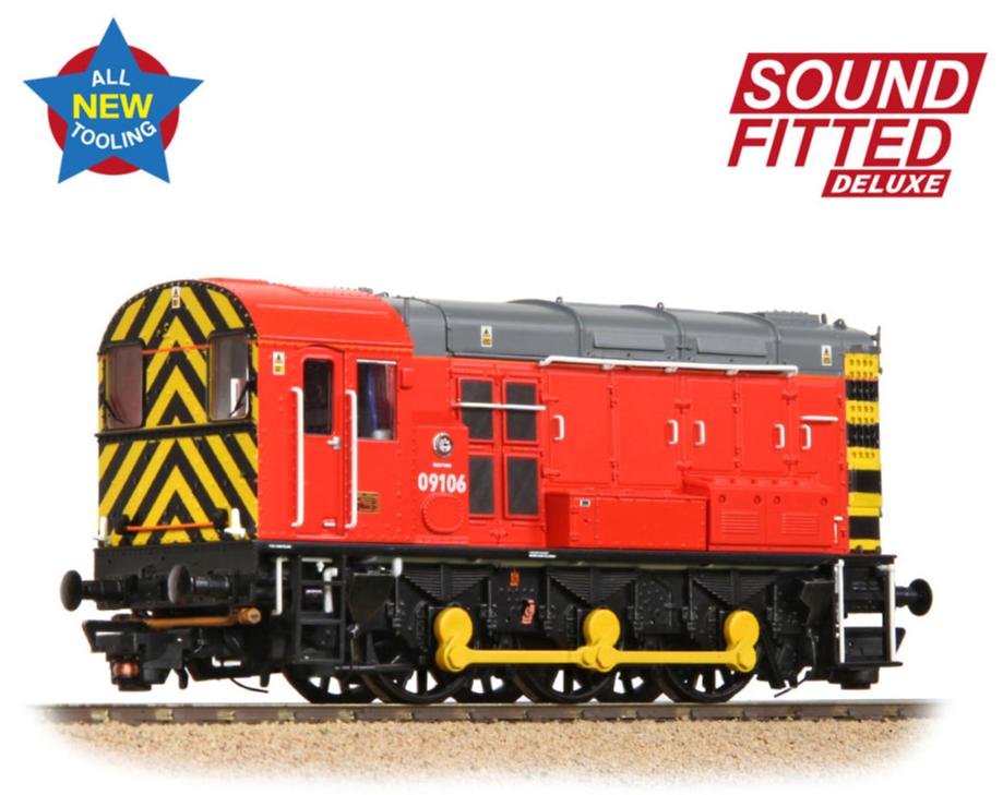 Class 09 09106 DB Red (Unbranded) Diesel Locomotive - Deluxe DCC Sound