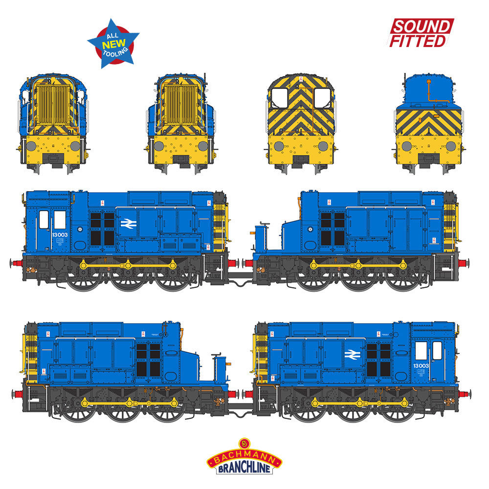Class 13 13003 BR Blue Diesel Locomotive - DCC Sound