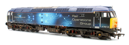 Highly Detail Weathered Class 47/4 47812 Rail Operations Group (ROG) Diesel Locomotive