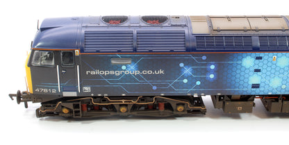 Highly Detail Weathered Class 47/4 47812 Rail Operations Group (ROG) Diesel Locomotive