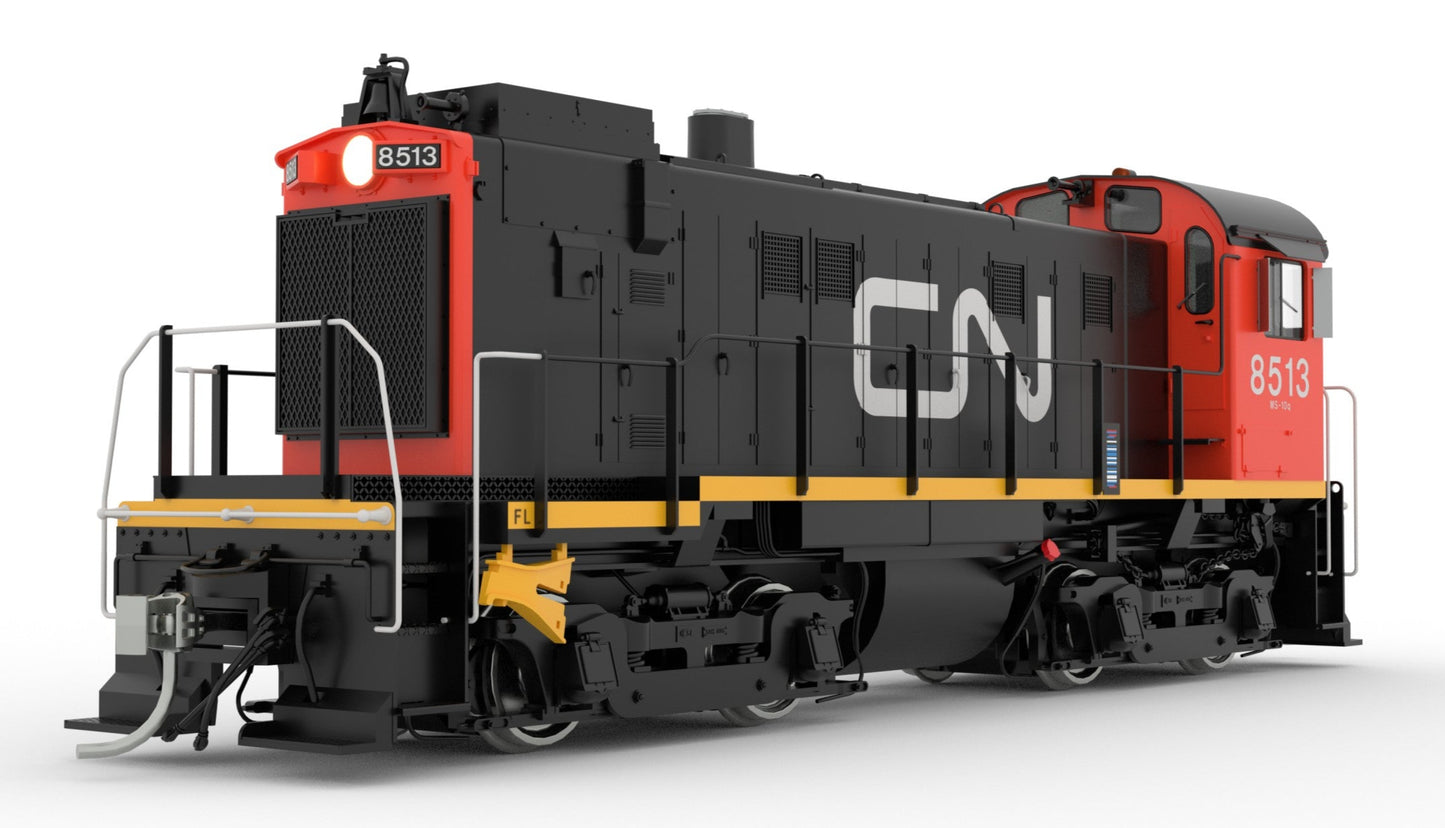 HO MLW S-13 (DC/DCC/Sound): CN - Noodle w/ Red Cab: #8515