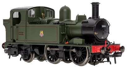 4S-006-021D 14XX Class 0-4-2 1444 BR Green Lined Early Crest Steam Locomotive - DCC Fitted