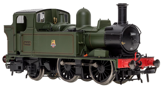 4S-006-021S 14XX Class 0-4-2 1444 BR Green Lined Early Crest Steam Locomotive - DCC Sound