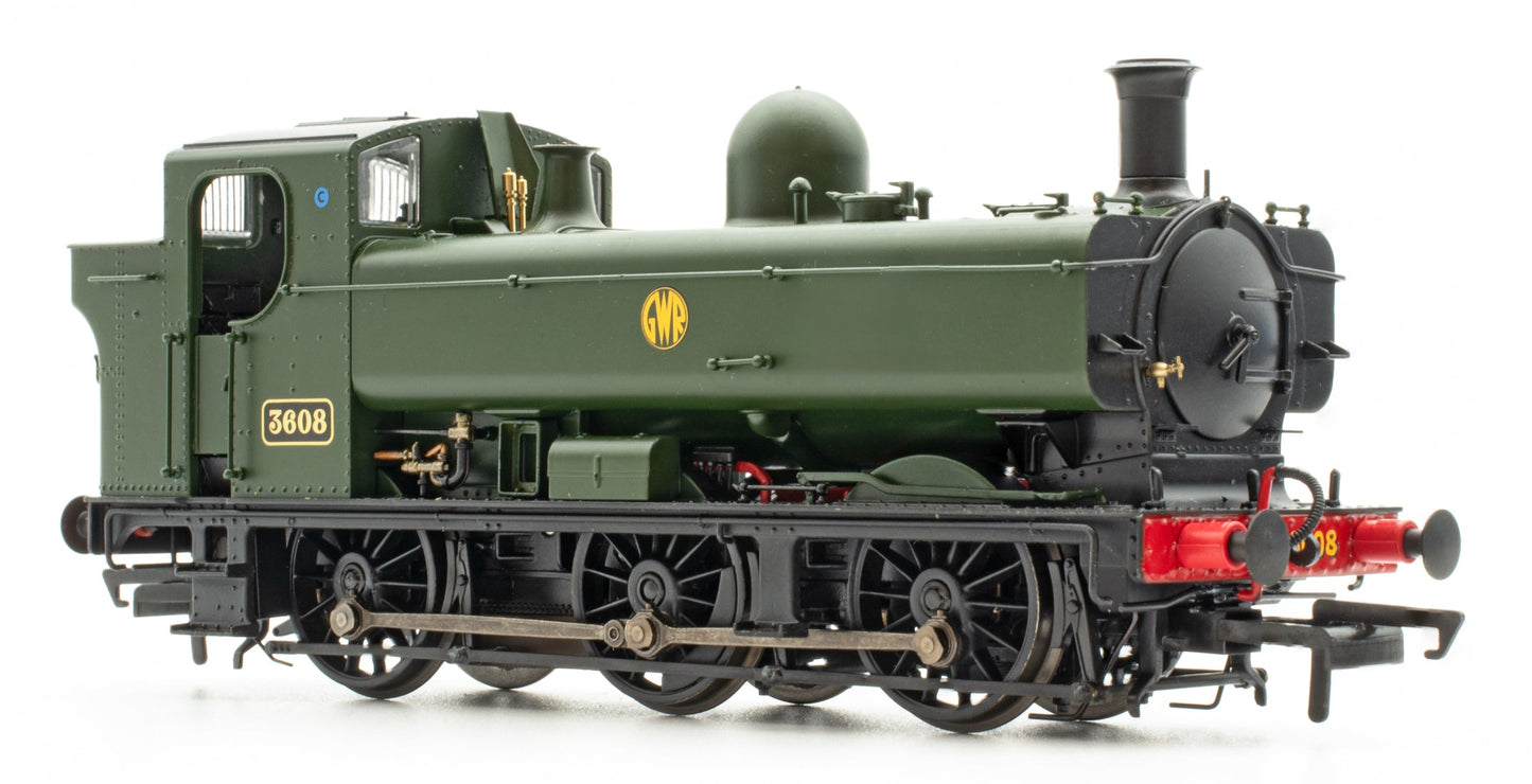 ACC3543 8750 Class Pannier Tank GWR Green Shirtbutton No.3608 Steam Locomotive