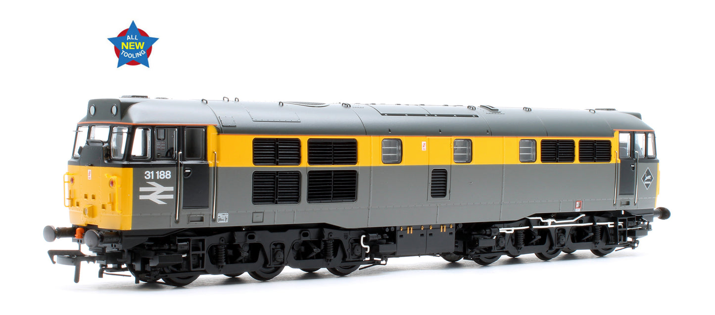 Class 31/1 Refurbished 31188 BR Engineers Grey & Yellow Diesel Locomotive