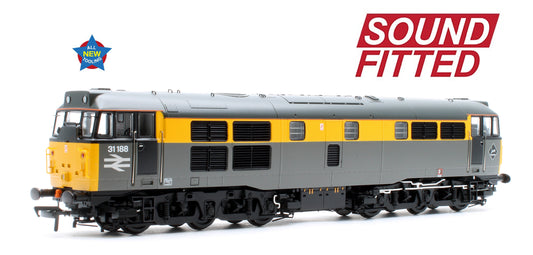 Class 31/1 Refurbished 31188 BR Engineers Grey & Yellow Diesel Locomotive - DCC Sound