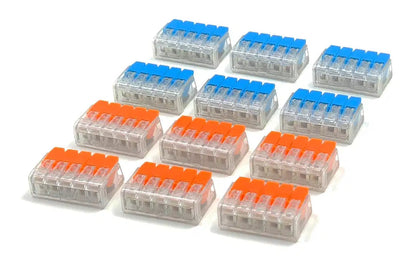DCW-iL5.12 Solder-Free 5 Terminal i-Link Connectors (12-pack)