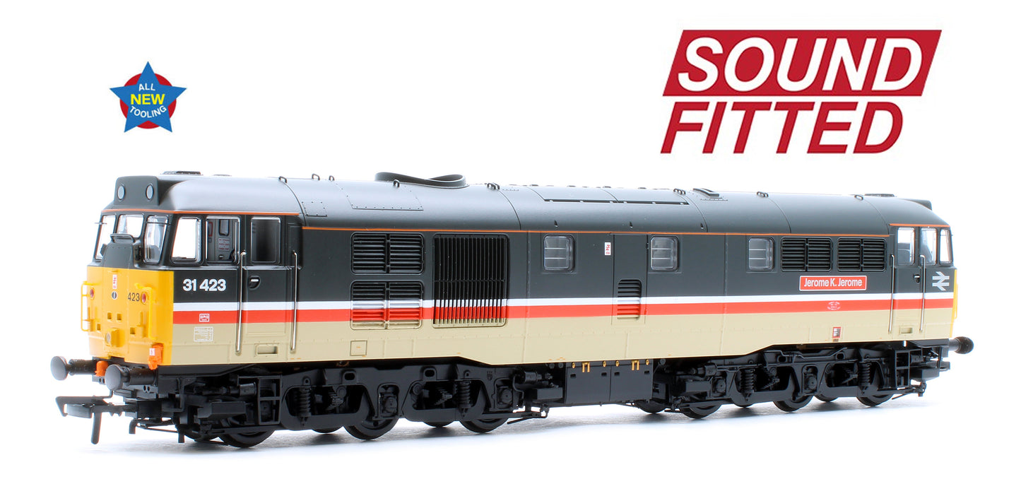 Class 31/4 Refurbished 31423 'Jerome K. Jerome' BR InterCity (Mainline) Diesel Locomotive - DCC Sound