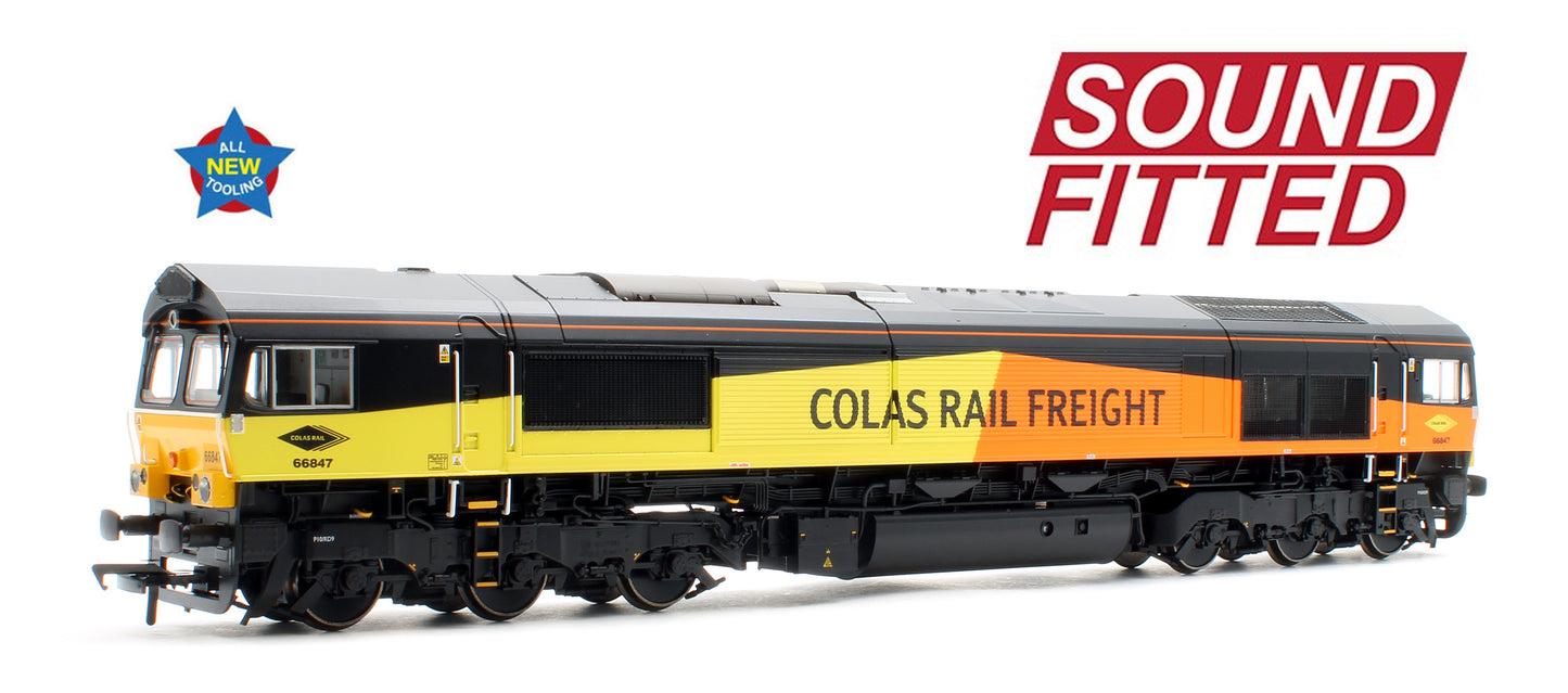Class 66/8 66847 'Terry Baker' Colas Rail Freight Diesel Locomotive - DCC Sound