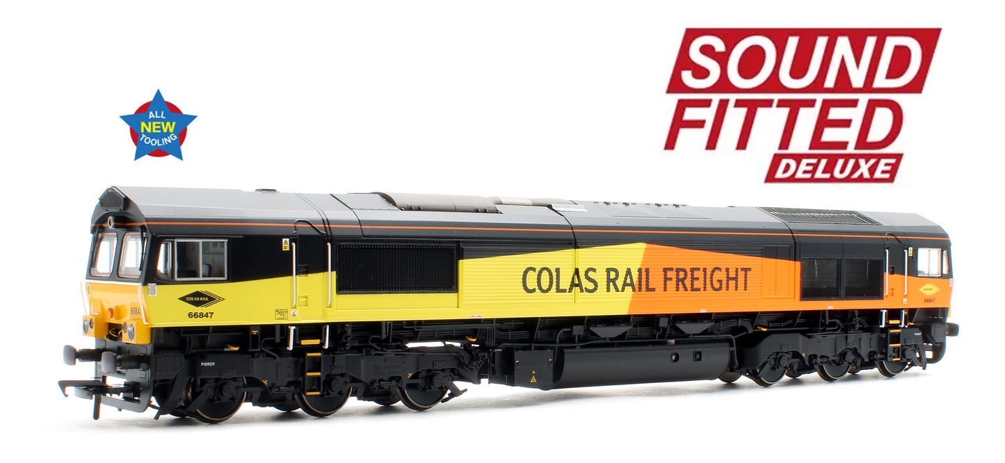 Class 66/8 66847 'Terry Baker' Colas Rail Freight Diesel Locomotive - Deluxe DCC Sound