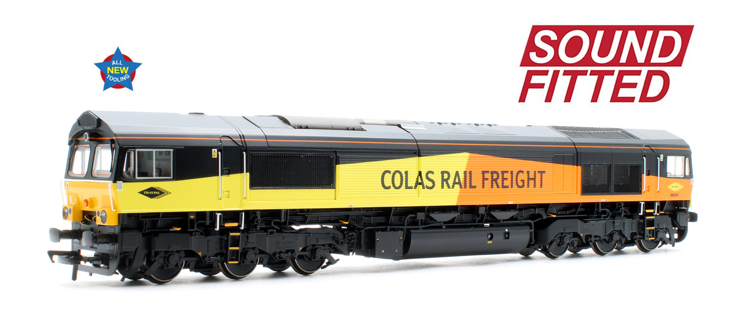 Class 66/8 66850 'David Maidment OBE' Colas Rail Freight Diesel Locomotive - DCC Sound