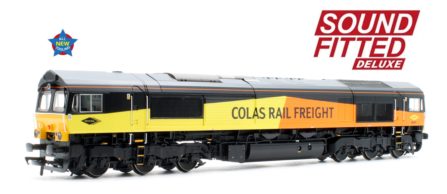 Class 66/8 66850 'David Maidment OBE' Colas Rail Freight Diesel Locomotive - Deluxe DCC Sound