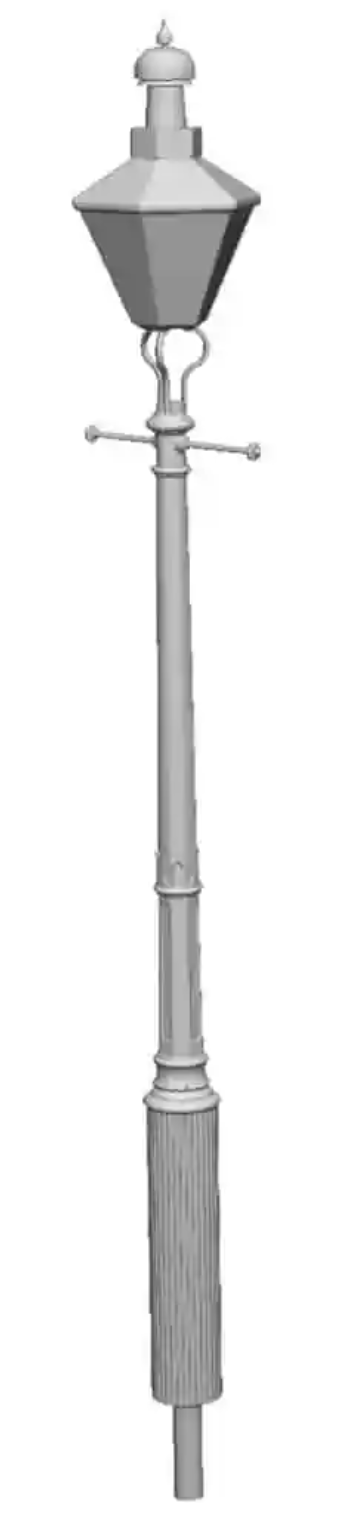 OO Gauge - Detailing - GWR No3 Column Yard Octagonal Lamps x5