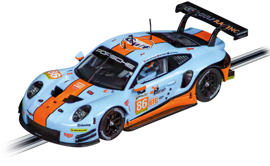 Carrera EVOLUTION Porsche 911 RSR "Gulf Racing, Mike Wainwright, No.86", Silverstone 2018