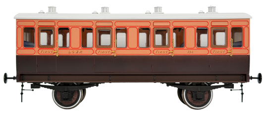 7P-020-450 Stroudley 4 Wheel LSWR suburban oil lit All first No 124