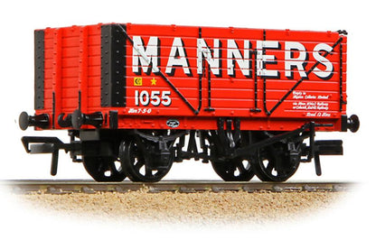 8 Plank End Door Wagon 'Manners' Red No.1055