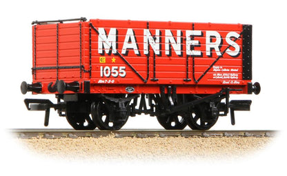 8 Plank End Door Wagon 'Manners' Red No.1055