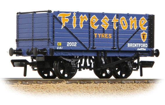 7 Plank End Door Wagon 'Firestone Tyres' Blue No.2002