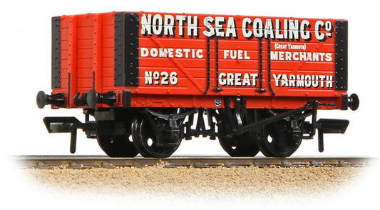 7 Plank Fixed End Wagon 'North Sea Coaling Co.' Red No.26