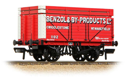 7 Plank Wagon with Coke Rails 'Benzol & By-Products Ltd' Red No.1102