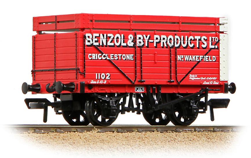 7 Plank Wagon with Coke Rails 'Benzol & By-Products Ltd' Red No.1102