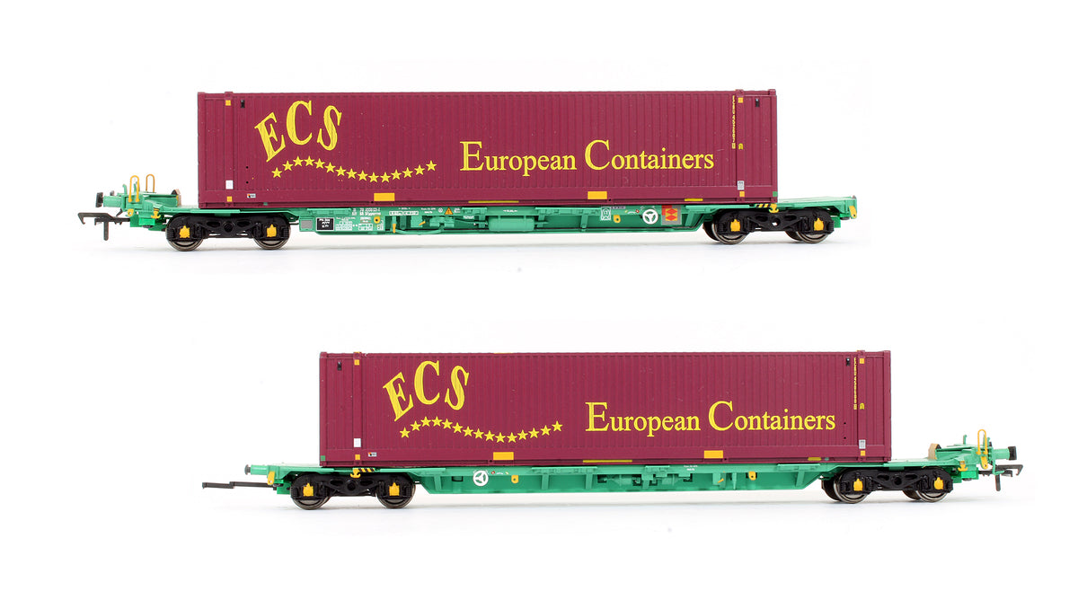 Pre-Owned Intermodal Bogie Wagon With 45ft Swap-Body Containers 'ECS'
