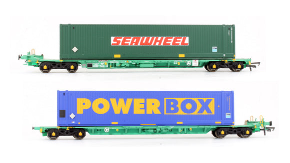 Pre-Owned Intermodal Bogie Wagon With 45ft Swap Body Containers 'Powerbox Seawheel'