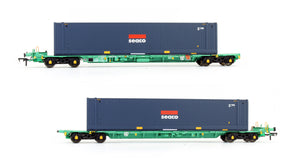 Pre-Owned Intermodal Bogie wagon With Two 45ft Containers 'Seaco'