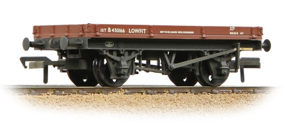 1 Plank 'Lowfit' Wagon BR Bauxite (Late) No.B450166 - Weathered