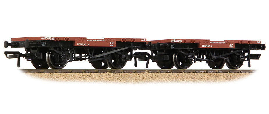 37-983A Conflat 2-Wagon Pack BR Bauxite (Early)