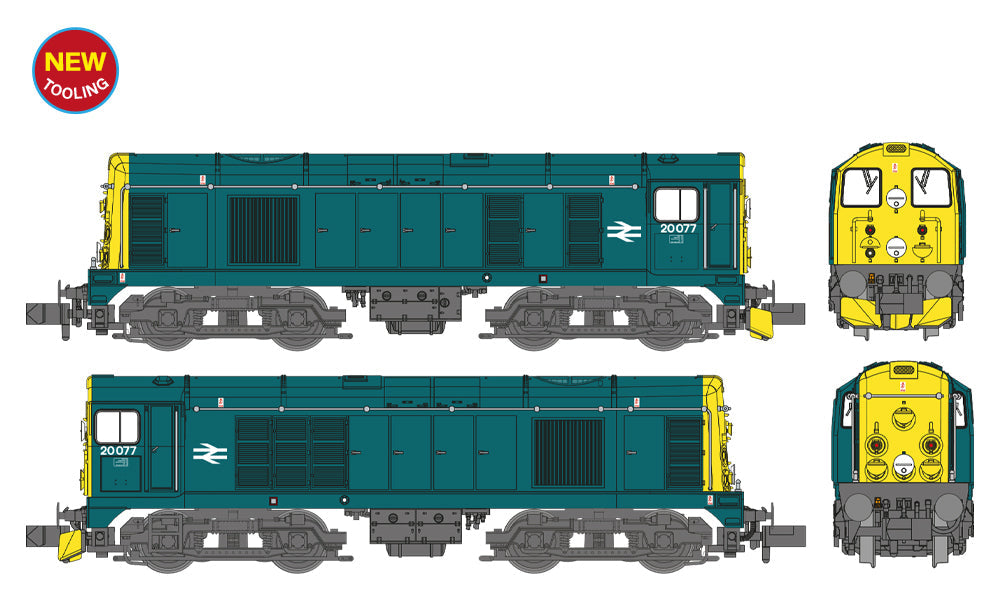 Class 20/0 Disc Headcode & Tablet Catcher Recess 20077 BR Blue Diesel Locomotive
