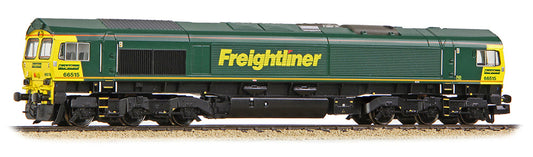 Class 66/5 66515 Freightliner Green Diesel Locomotive