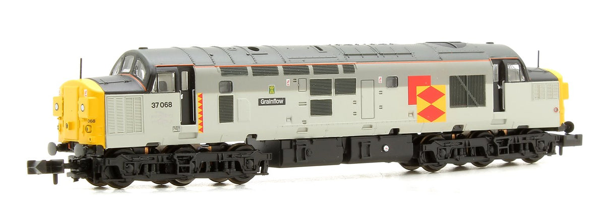 Pre-Owned Class 37/0 37068 'Grainflow' BR Railfreight Distribution Split Headcode Locomotive - DCC Fitted