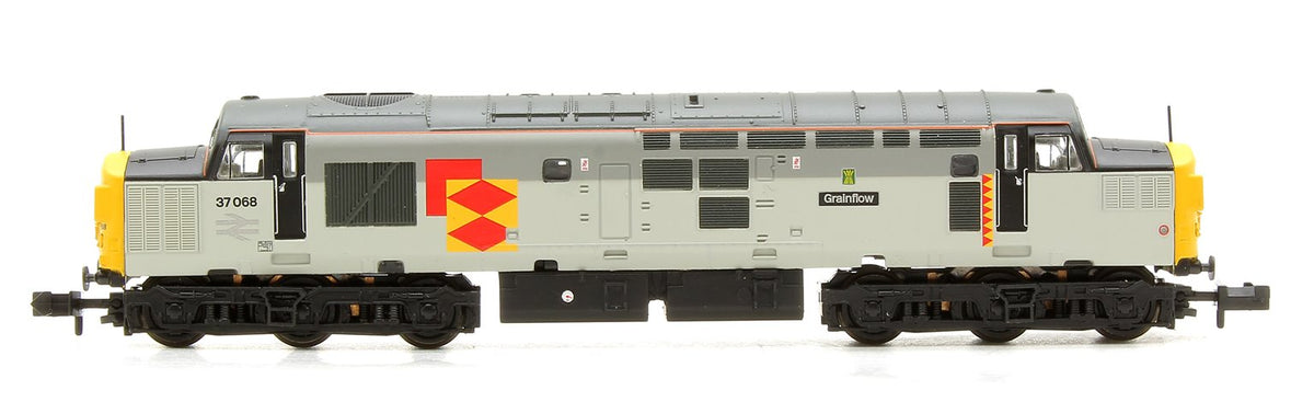 Pre-Owned Class 37/0 37068 'Grainflow' BR Railfreight Distribution Split Headcode Locomotive - DCC Fitted