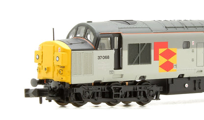 Pre-Owned Class 37/0 37068 'Grainflow' BR Railfreight Distribution Split Headcode Locomotive - DCC Fitted