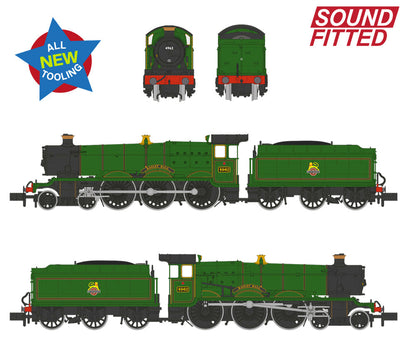 GWR 49XX 'Hall' 4962 'Ragley Hall' BR Lined Green (Early Emblem) Steam Locomotive - DCC Sound
