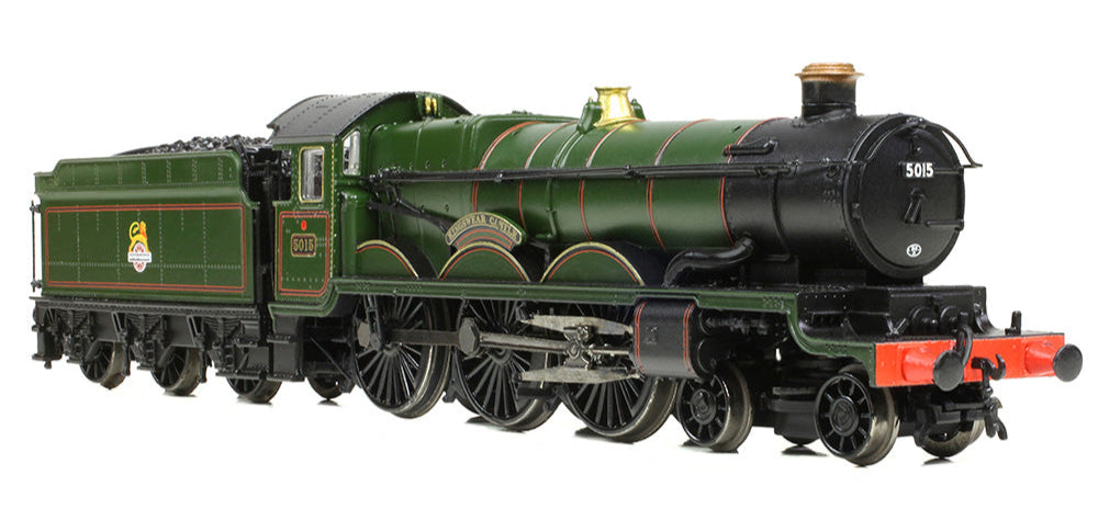 GWR 4073 'Castle' 5015 'Kingswear Castle' BR Lined Green (Early Emblem) Steam Locomotive