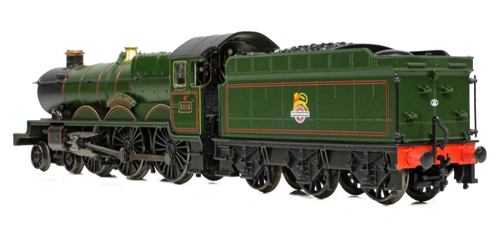 GWR 4073 'Castle' 5015 'Kingswear Castle' BR Lined Green (Early Emblem) Steam Locomotive