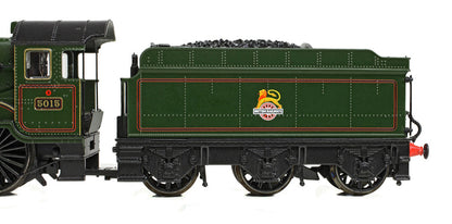 GWR 4073 'Castle' 5015 'Kingswear Castle' BR Lined Green (Early Emblem) Steam Locomotive