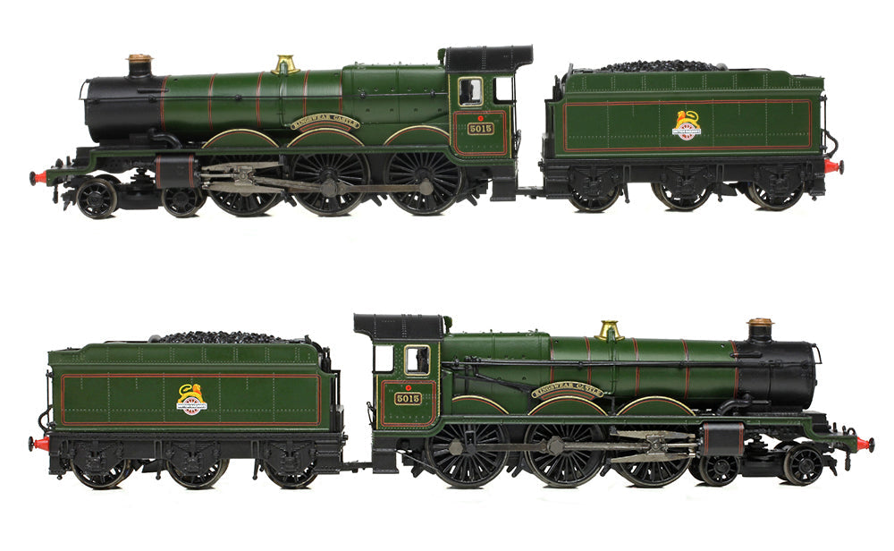 GWR 4073 'Castle' 5015 'Kingswear Castle' BR Lined Green (Early Emblem) Steam Locomotive