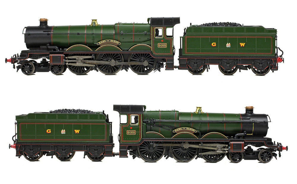 GWR 4073 'Castle' 5055 'Earl of Eldon' GWR Lined Green (GW Crest) Steam Locomotive