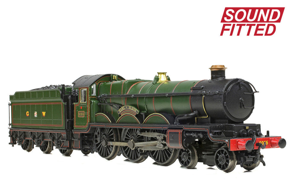 GWR 4073 'Castle' 5055 'Earl of Eldon' GWR Lined Green (GW Crest) Steam Locomotive - DCC Sound