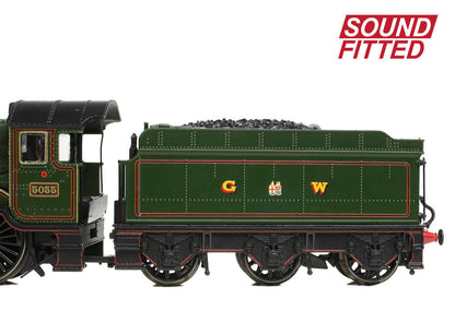 GWR 4073 'Castle' 5055 'Earl of Eldon' GWR Lined Green (GW Crest) Steam Locomotive - DCC Sound