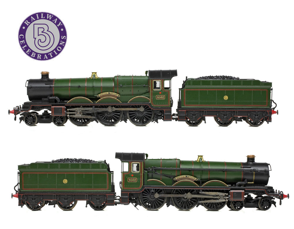 GWR 4073 'Castle' 4082 'Windsor Castle' GWR Lined Green (Shirtbutton) Steam Locomotive