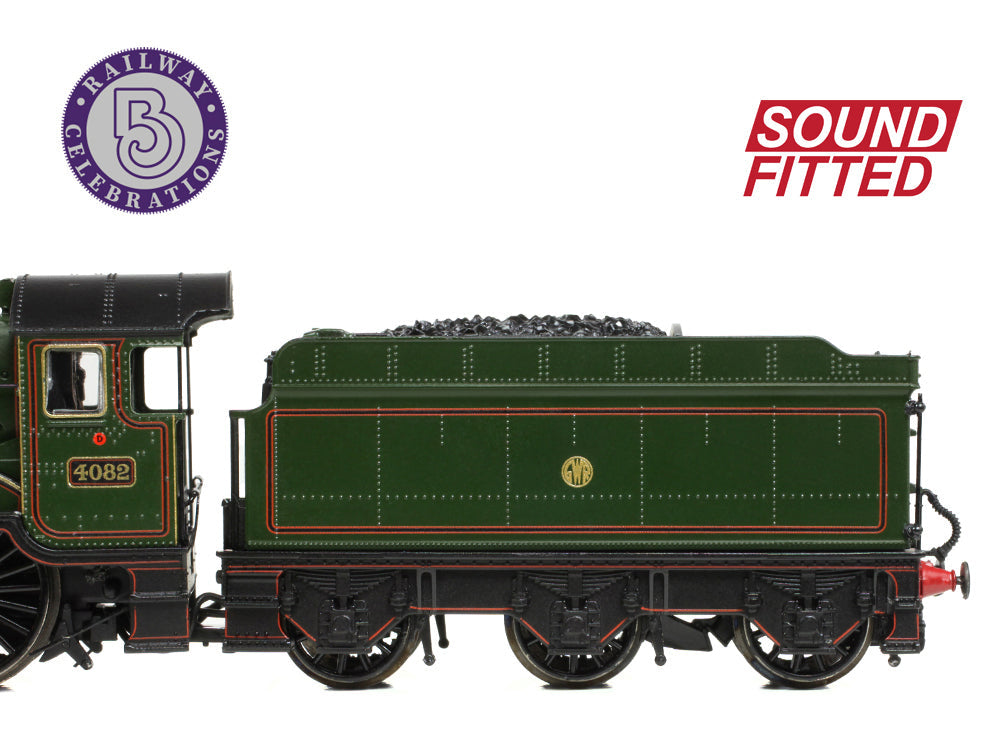 GWR 4073 'Castle' 4082 'Windsor Castle' GWR Lined Green (Shirtbutton) Steam Locomotive - DCC Sound