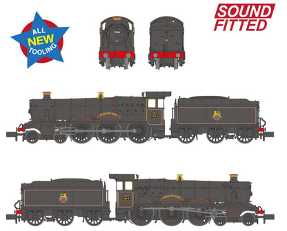 GWR 'Modified Hall' 7904 'Fountains Hall' BR Lined Black (Early Emblem) Steam Locomotive - DCC Sound