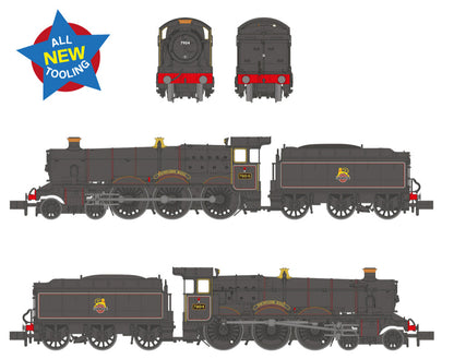 GWR 'Modified Hall' 7904 'Fountains Hall' BR Lined Black (Early Emblem) Steam Locomotive