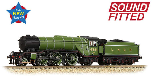 LNER V2 4791 LNER Lined Green (Original) Steam Locomotive - DCC Sound