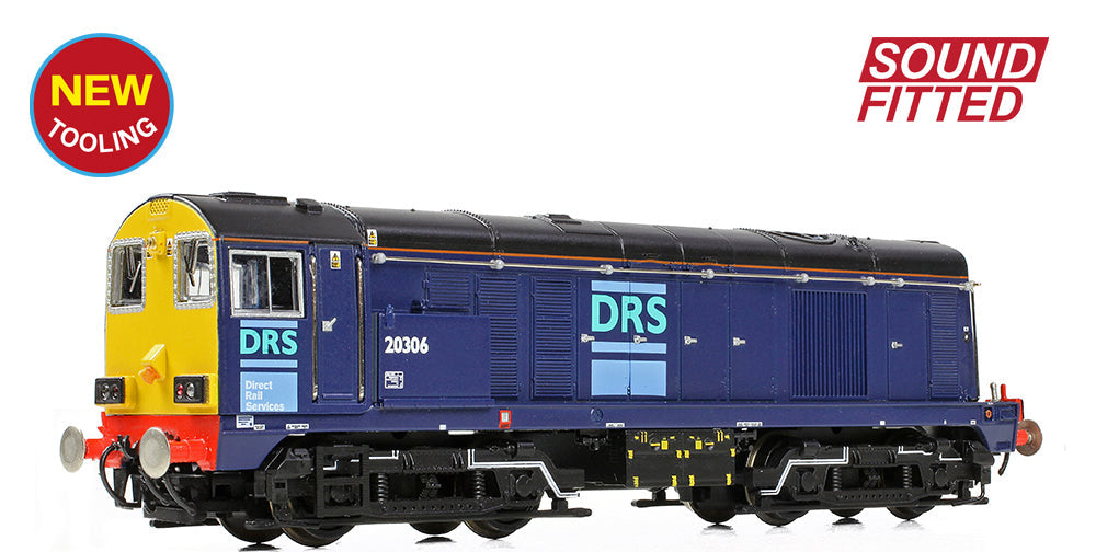 372-700SF Class 20/3 20306 DRS Blue Diesel Locomotive - DCC Sound